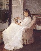Berthe Morisot Artist-s sister beside the window oil painting artist